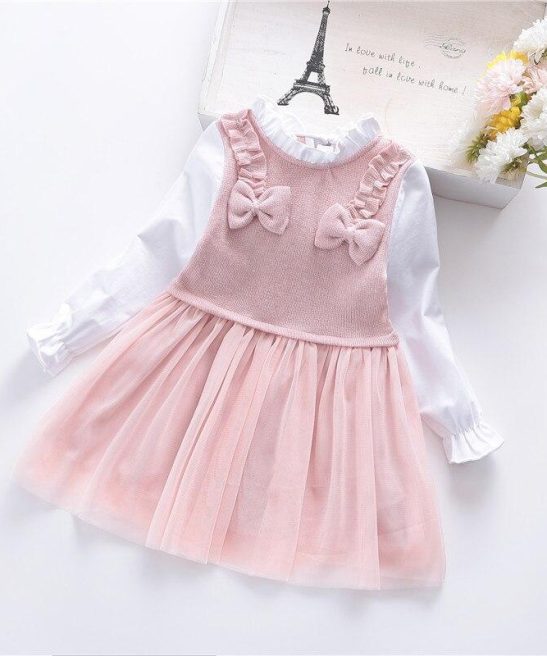 Kid Baby Girls Mesh Princess Dresses