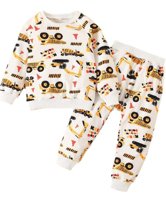 Kids Baby Boys Girls Thick Sets Suits 2 Pcs