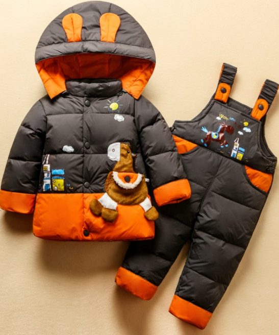 Baby Boy Down Set Thick Snow 2 Pcs Sets
