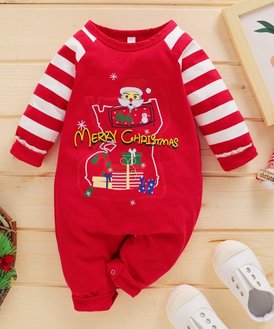Baby Christmas Jumpsuit Cute Santa Claus Rompers